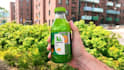 design juice bottle label and juice packaging design