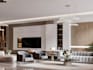 do interior design living room and provide 3d rendering