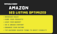 write optimize amazon listing and alt text seo product description