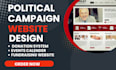 political campaign website election website nonprofit website with donation
