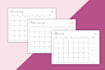 create planner template, custom journal, printable calendar