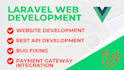 create custom stunning websites using laravel, PHP, vue js, livewire, saas