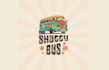 unique shaggy bus party logo design
