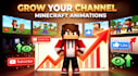 create a minecraft 3d animation