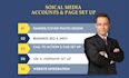 create social media accounts, setup ig, optimize all business page