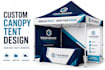 design custom canopy tent, trade show booth and backdrop
