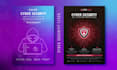 design professional technology,cyber security flyer,brochure