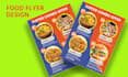 always attractive food flyer design