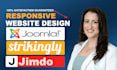 design strikingly website, joomla website, site123, ionos website, zyro website