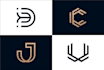 design monogram initial letter logo