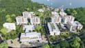 do realistic 3d rendering architecture master plan, site plan