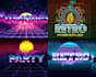 create retro 80s logo within 24 hours