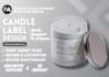 do creative candle label design, cosmetic label design and packaging design
