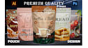 do product packaging, label, pouch and packaging design