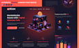 design nft landing page figma design ,crypto, blockchain UI
