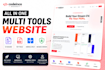 develop multi tool website ai saas tools, ai web app and ai website