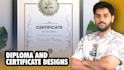do custom certificate design diploma or award certificate