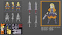 model, rig, texture, low poly 3d character