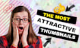 design eye catchy and clickbait youtube video thumbnails