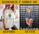 recreated, redesign tshirt trending on etsy, amazon, ebay