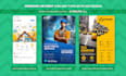 do roofing, construction, handyman, electrician, garden, cleaning flyer design