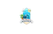 design endless summer inspired surfboard style logo
