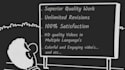 make premium blackboard animated videos