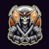 create beautiful grim reaper samurai logo mascot only 12 hours