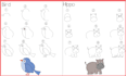 create step by step drawing pages for kids