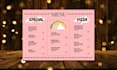 food menu design, restaurant menu design, food flyer
