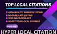 manually hyper local citations and directory submissions