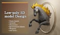 design low poly 3d models for your game