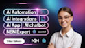 be your ai automation, ai integrations, ai app, ai chatbot, n8n expert