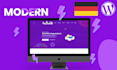 create a website gdpr compliant and modern with elementor