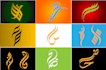 design arabic logo initial letters arabic calligraphy