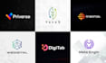 do tech modern startup crypto security technology it web3 saas app logo design