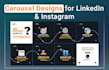 design linkedin and instagram carousel ads