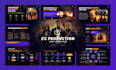 design event and film pitch deck presentation