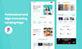 do web template homepage landing page UI