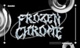 create custom chrome typography, metallic text logo design