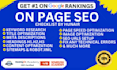 do on page SEO and technical optimization with rankmath and schema markup
