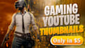 design gaming youtube thumbnails