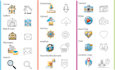 design outlines and color icons