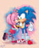 draw in the style of sonic the hedgehog
