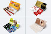 design voucher, gift certificate, postcard, ticket and label