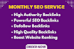 do monthly off page SEO service using authority white hat dofollow backlinks