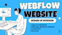 design or redesign webflow website