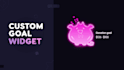 do custom goal widget of your character