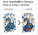 professionally convert logo or image to vector in coreldraw