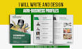 design agriculture or farming business profile or company profile